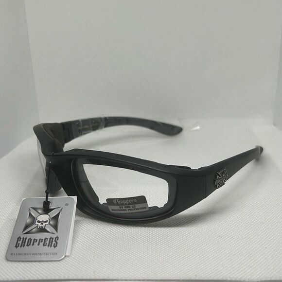 Choppers Padded Clear Lens Sunglasses - Picture 1 of 3